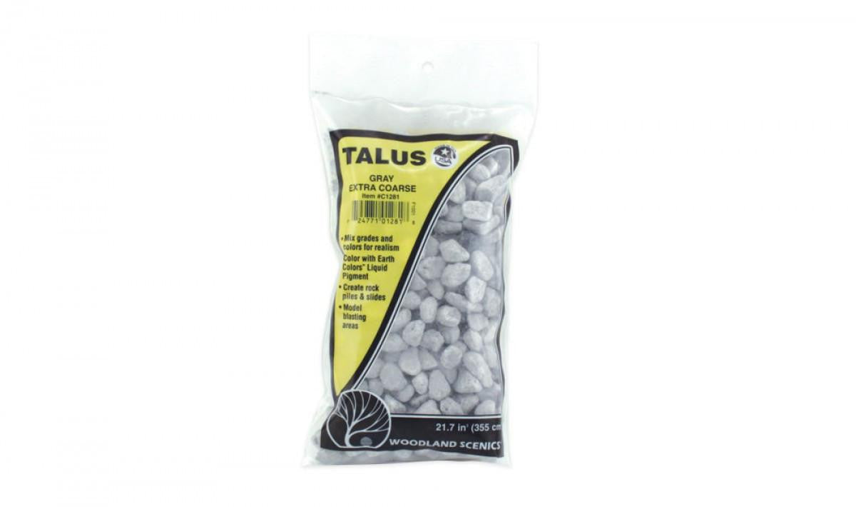 Woodland Scenics Talus Extra Coarse Gray Bag 1281